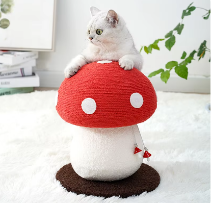 Mushroom Cat Scratching post