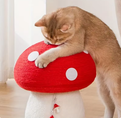 Mushroom Cat Scratching post