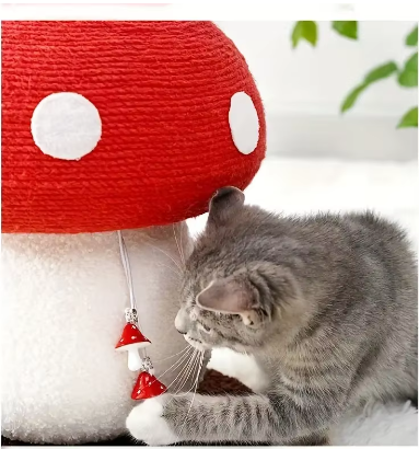 Mushroom Cat Scratching post