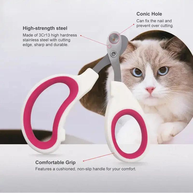 Pet Stainless Steel Nail Clipper Dog and Cat Small Animal Nail Clippers for Cats